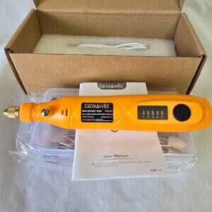 GOXAWEE Mini Cordless Rotary Tool Kit w/ 105Pcs Accessories 5-Speed G5225 NIB